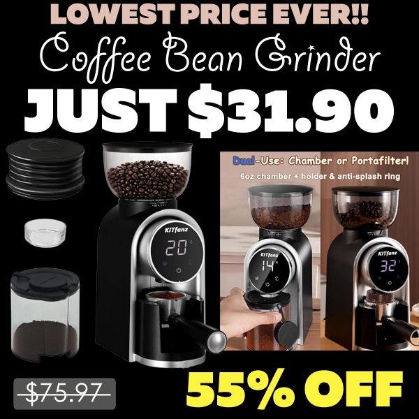 Coffee Bean Grinder Only $31.90 (Regularly $75.97)