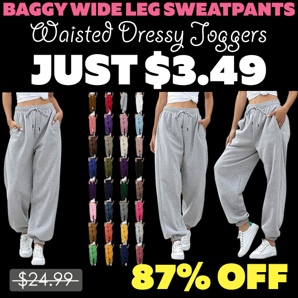 Waisted Dressy Joggers Only $3.49 (Regularly $24.99)
