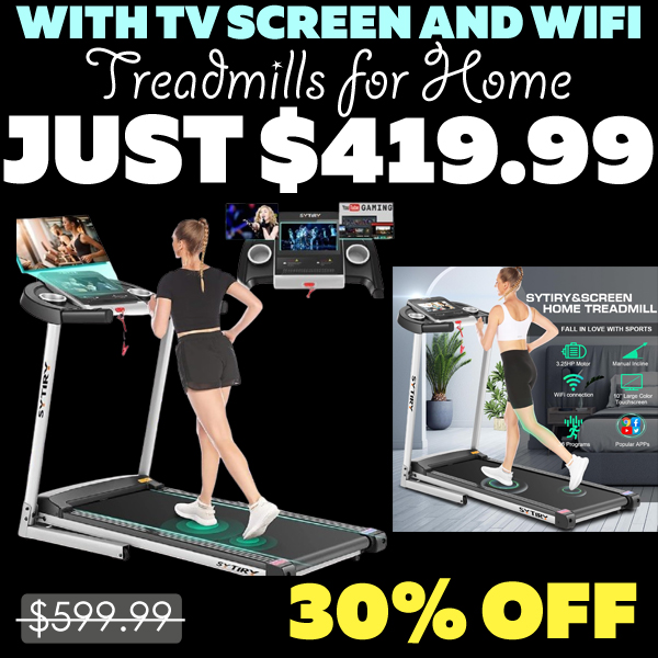 Treadmills for Home Only $103.99 (Regularly $599.99)