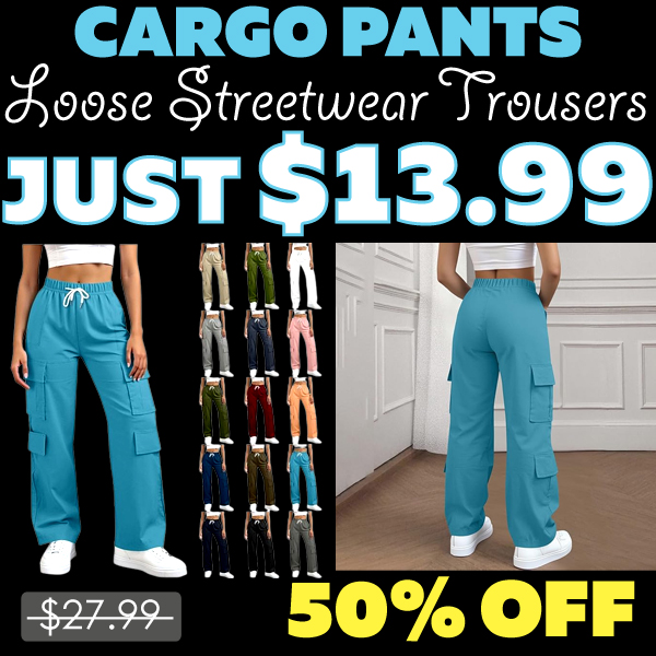 Loose Streetwear Trousers Only $13.99 (Regularly $27.99)