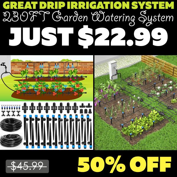 230FT Garden Watering System Only $22.99 (Regularly $45.99)