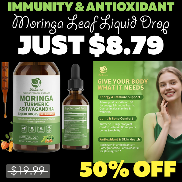 Moringa Leaf Liquid Drop Only $8.79 (Regularly $19.99)