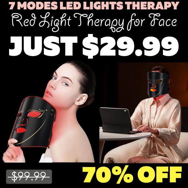 Red Light Therapy for Face Only $29.99 (Regularly $99.99)