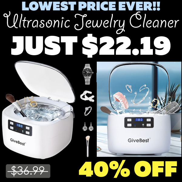 Ultrasonic Jewelry Cleaner Only $22.19 (Regularly $36.99)