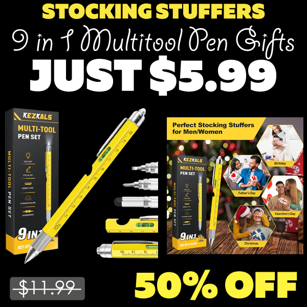 9 in 1 Multitool Pen Gifts Only $5.99 (Regularly $11.99)