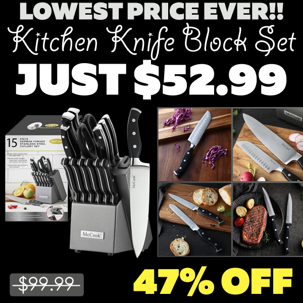 Kitchen Knife Block Set Only $52.99 (Regularly $99.99)