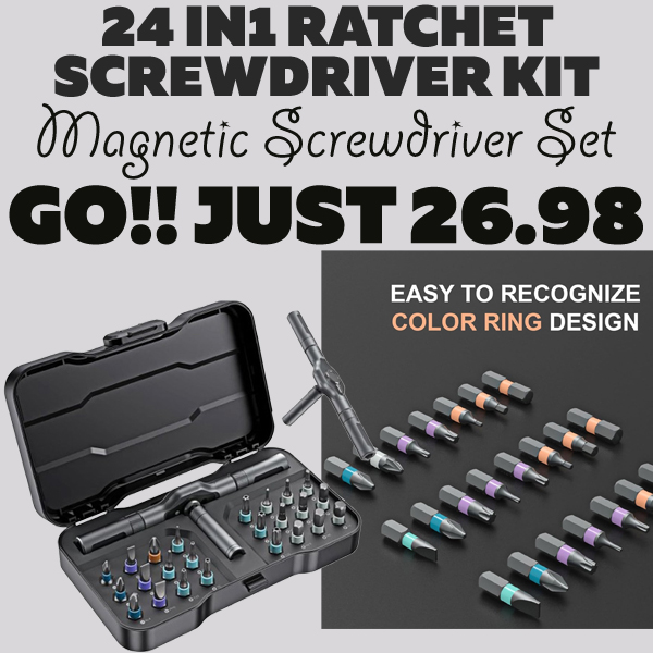Magnetic Screwdriver Set Only $26.98