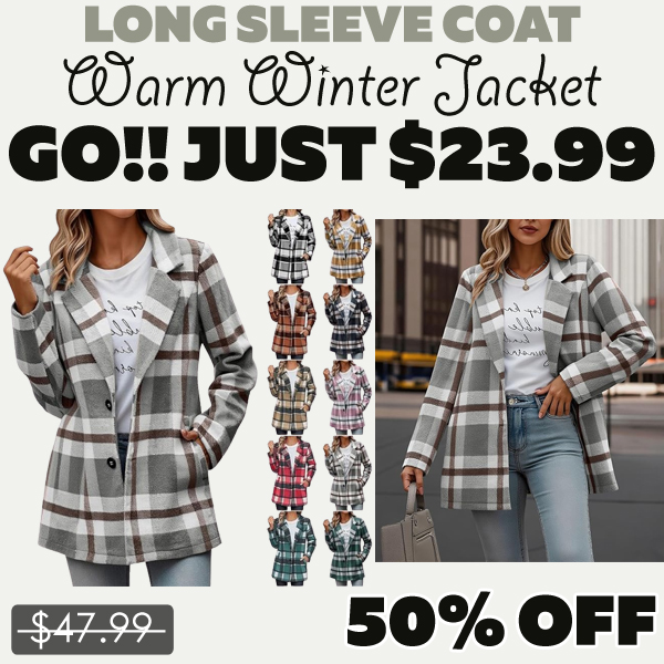 Warm Winter Jacket Only $23.99 (Regularly $47.99)