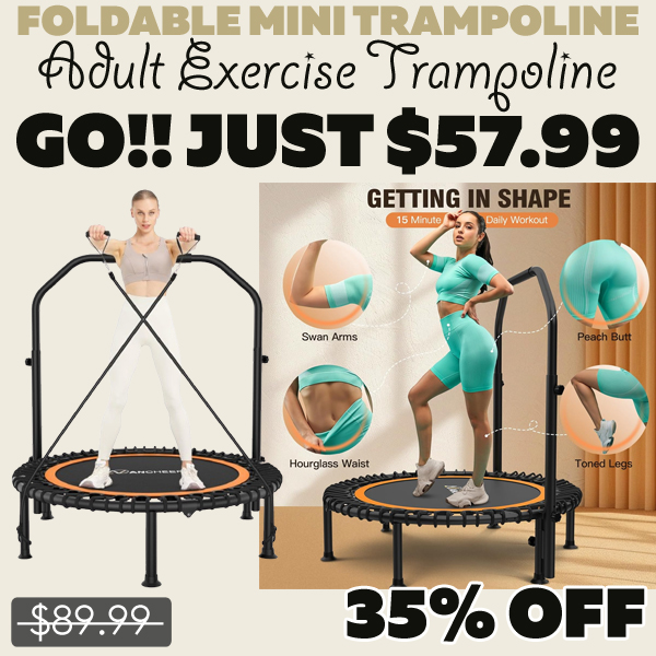 Adult Exercise Trampoline Only $57.99 (Regularly $89.99)