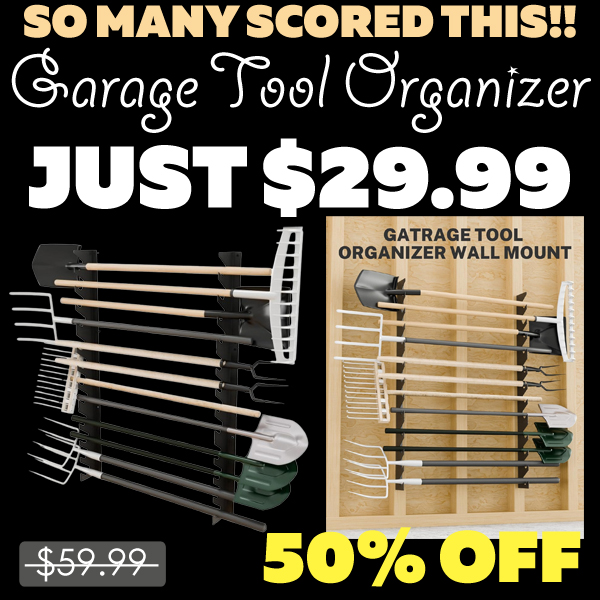 Garage Tool Organizer Only $29.99 (Regularly $59.99)