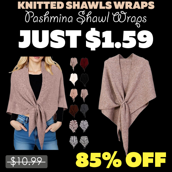 Pashmina Shawl Wraps Only $1.59 (Regularly $10.99)