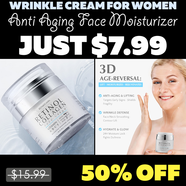 Anti Aging Face Moisturizer Only $7.99 (Regularly $15.99)