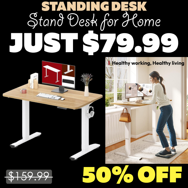 Stand Desk for Home Only $79.99 (Regularly $159.99)