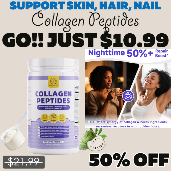 Collagen Peptides Only $10.99 (Regularly $21.99)