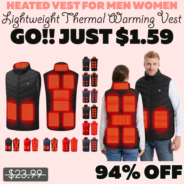 Lightweight Thermal Warming Vest Only $1.59 (Regularly $23.99)