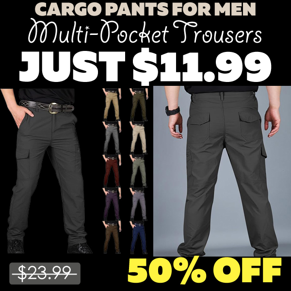 Multi-Pocket Outdoor Trousers Only $11.99 (Regularly $23.99)