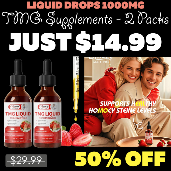 TMG Supplements - 2 Packs Only $14.99 (Regularly $29.99)
