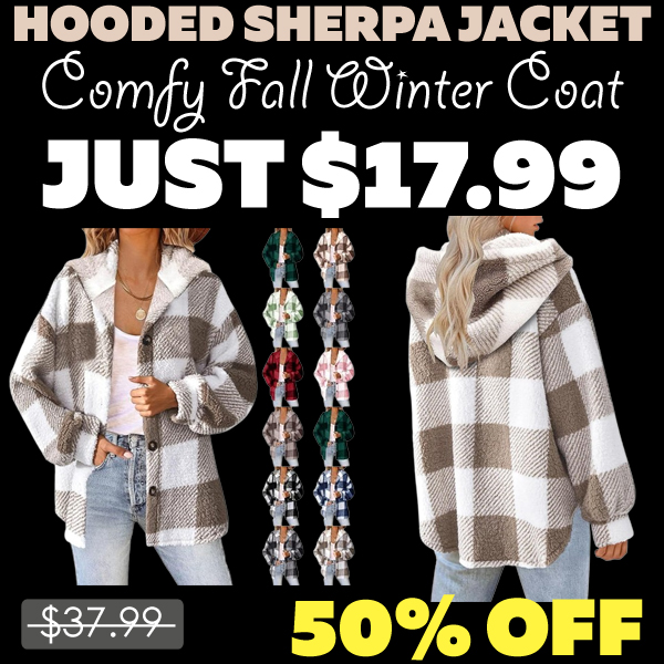 Comfy Fall Winter Coat Only $17.99 (Regularly $37.99)