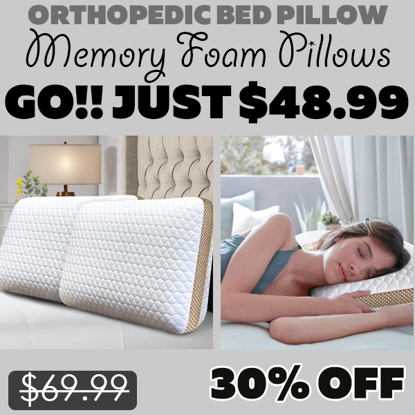 Memory Foam Pillows Only $48.99 (Regularly $69.99)