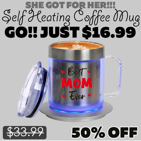 Self Heating Coffee Mug Only $16.99 (Regularly $33.99)