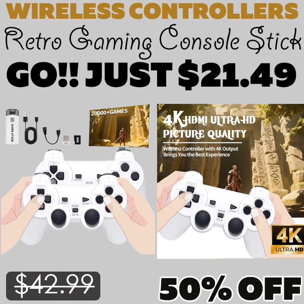 Retro Gaming Console Stick Only $21.49 (Regularly $42.99)
