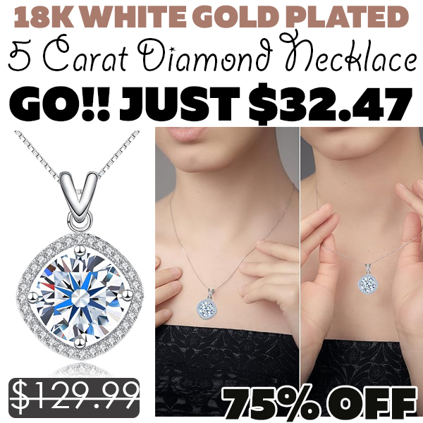 5 Carat Diamond Necklace Only $32.47 (Regularly $129.99)