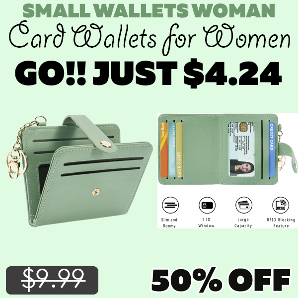 Card Wallets for Women Only $4.24 (Regularly $9.99)