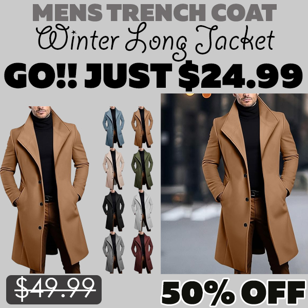 Winter Long Jacket Only $24.99 (Regularly $49.99)