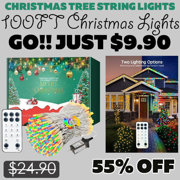100FT Christmas Lights Only $9.90 (Regularly $24.90)