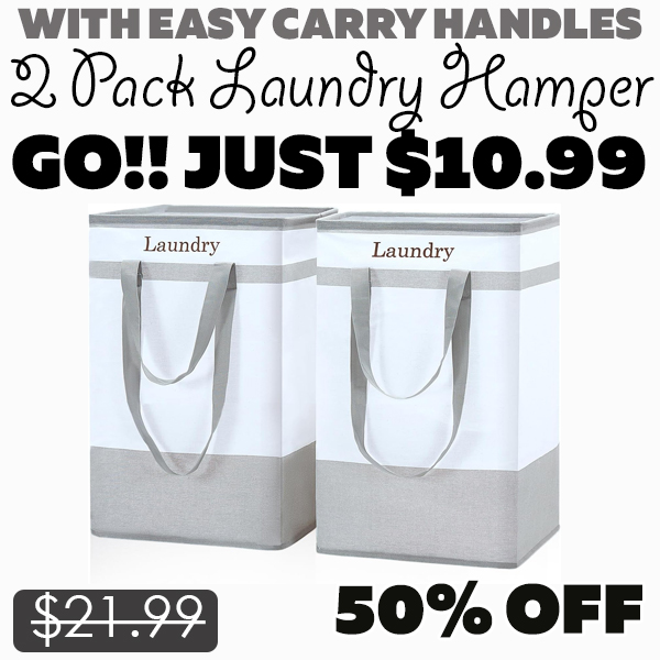 2 Pack Laundry Hamper Only $10.99 (Regularly $21.99)