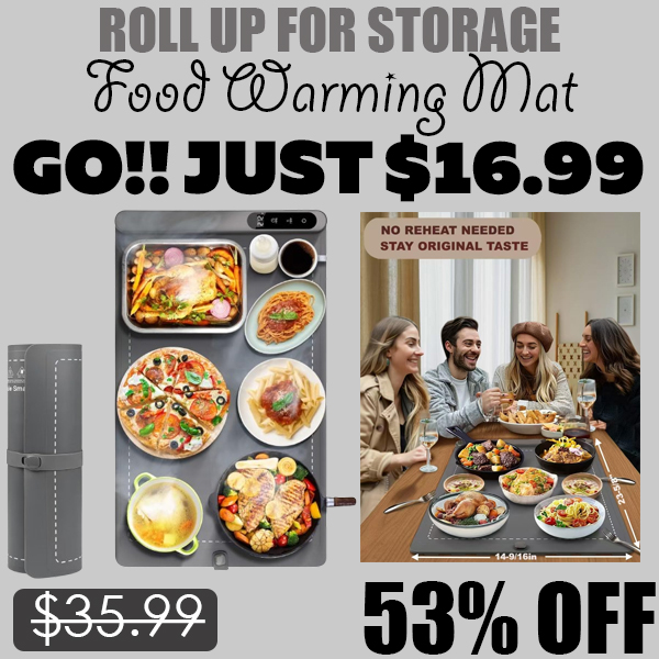 Food Warming Mat Only $16.99 (Regularly $35.99)