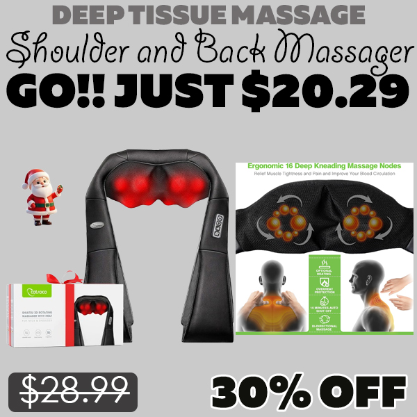 Shoulder and Back Massager Only $20.29 (Regularly $28.99)