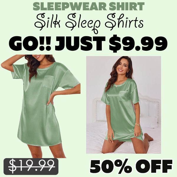Silk Sleep Shirts Only $9.99 (Regularly $19.99)