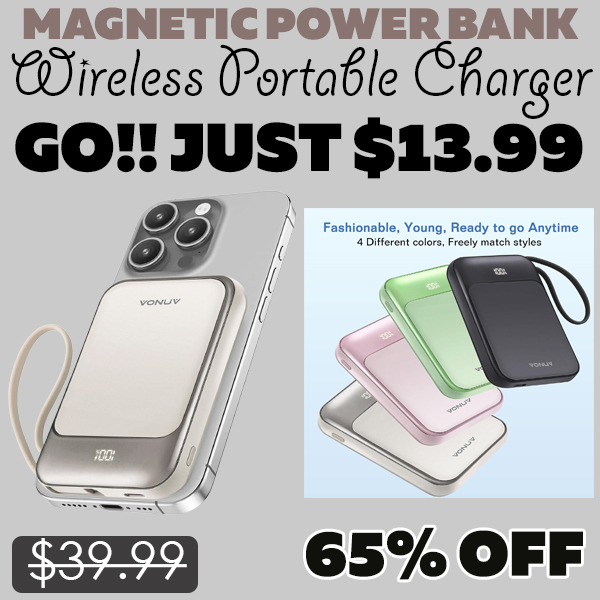 Wireless Portable Charger Only $13.99 (Regularly $39.99)