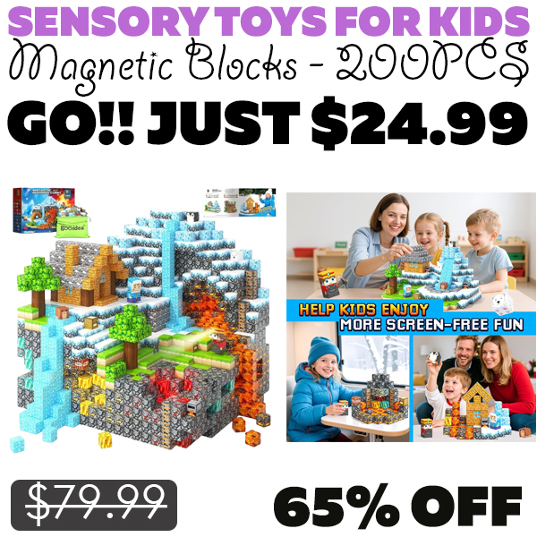 Magnetic Blocks - 200PCS Only $24.99 (Regularly $79.99)