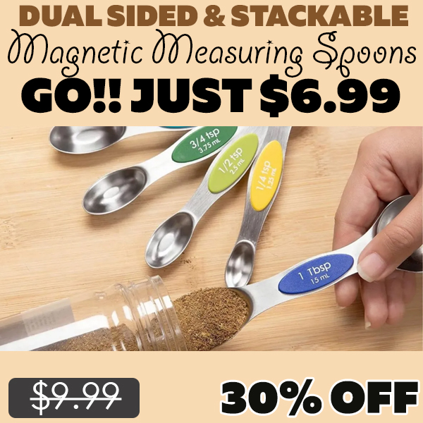 Magnetic Measuring Spoons Only $6.99 (Regularly $9.99)