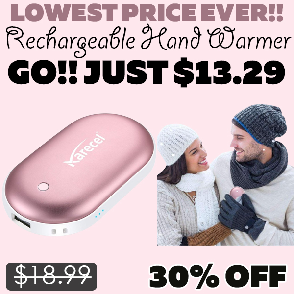 Rechargeable Hand Warmer Only $13.29 (Regularly $18.99)