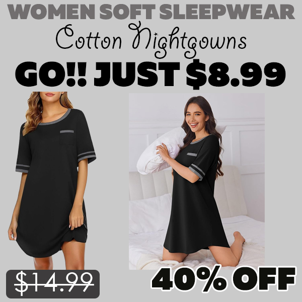 Cotton Nightgowns Only $8.99 (Regularly $14.99)