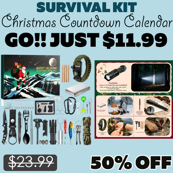 Christmas Countdown Calendar Only $11.99 (Regularly $23.99)