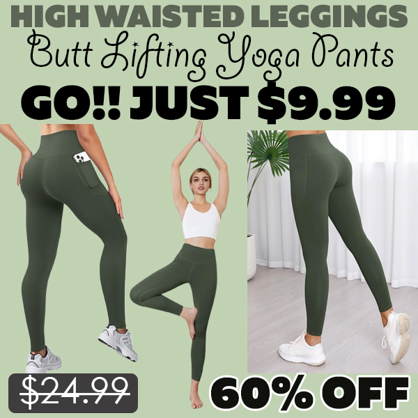 Butt Lifting Yoga Pants Only $9.99 (Regularly $24.99)