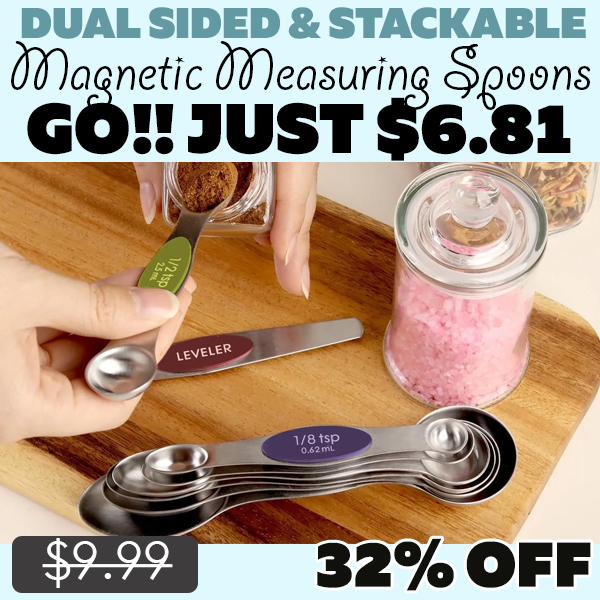 Magnetic Measuring Spoons Only $6.81 (Regularly $9.99)