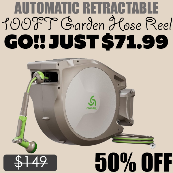 100FT Garden Hose Reel Only $71.99 (Regularly $149)