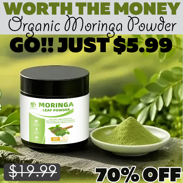 Organic Moringa Powder Only $5.99 (Regularly $19.99)