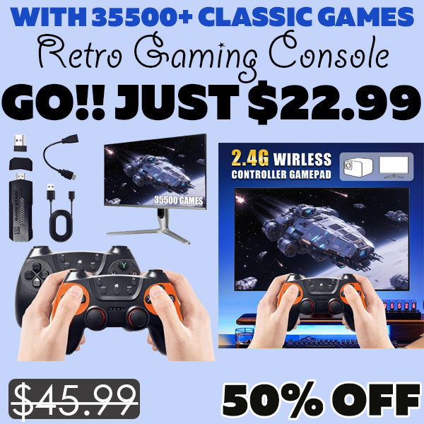 Retro Gaming Console Only $22.99 (Regularly $45.99)