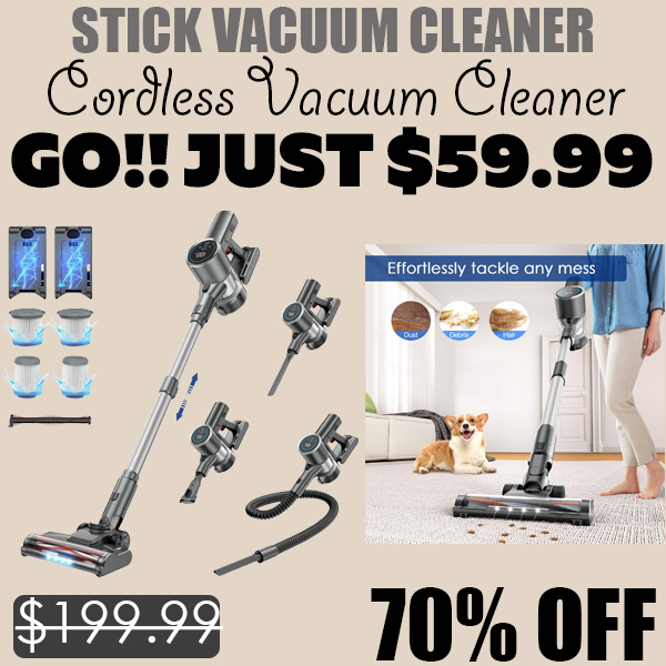 Cordless Vacuum Cleaner Only $59.99 (Regularly $199.99)