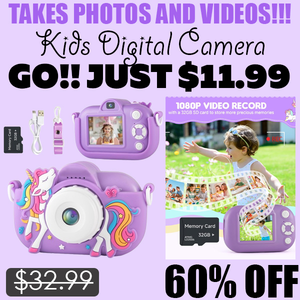 Kids Digital Camera Only $11.99 (Regularly $32.99)