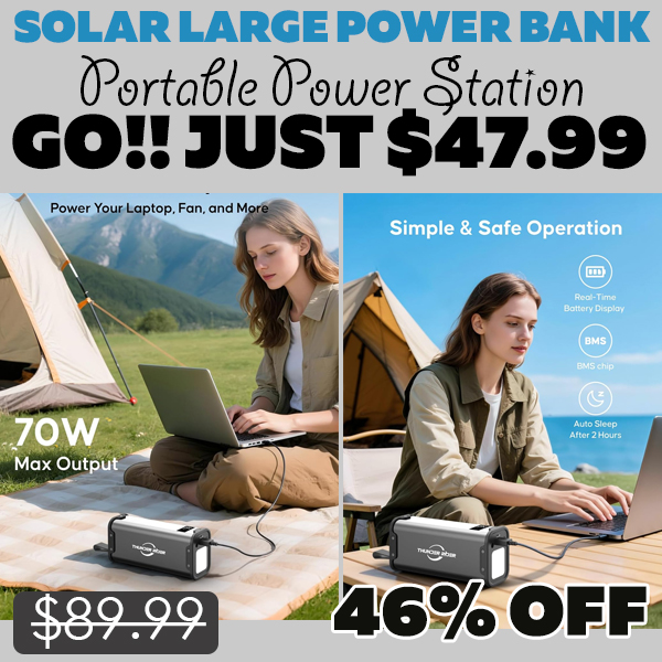 Portable Power Station Only $47.99 (Regularly $89.99)