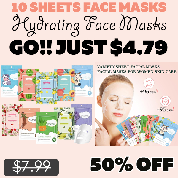 Hydrating Face Masks Only $4.79 (Regularly $7.99)