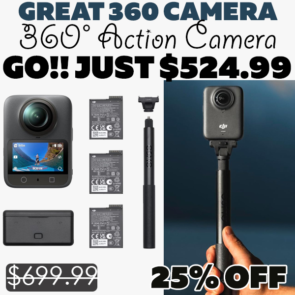 360° Action Camera Only $524.99 (Regularly $699.99)