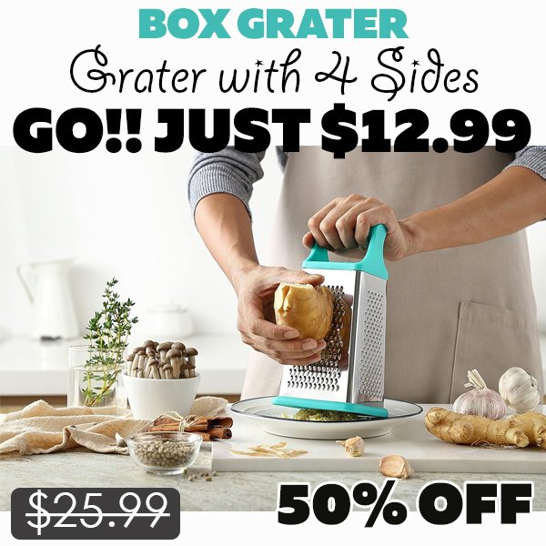 Grater with 4 Sides Only $12.99 (Regularly $25.99)